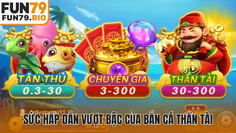 Sức hấp dẫn vượt bậc của bắn cá thần tài